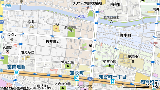 〒780-0818 高知県高知市宝永町の地図