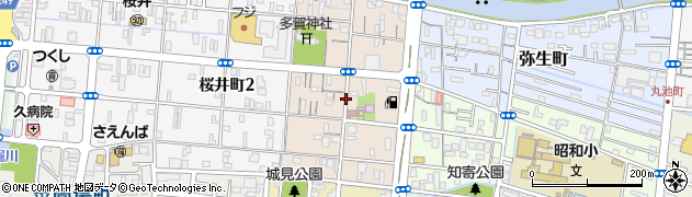 高知県高知市宝永町周辺の地図