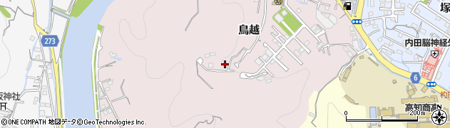 高知県高知市鳥越72周辺の地図