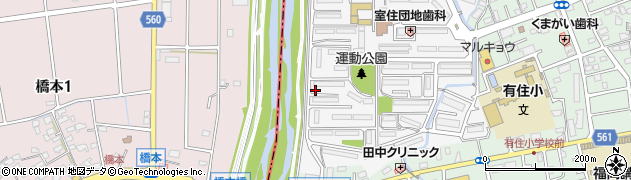 福岡県福岡市早良区室住団地55周辺の地図