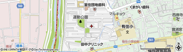 福岡県福岡市早良区室住団地71周辺の地図