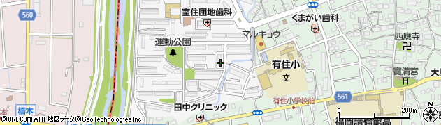 福岡県福岡市早良区室住団地72周辺の地図