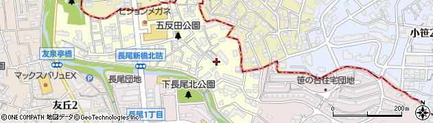 福岡県福岡市城南区友泉亭15周辺の地図
