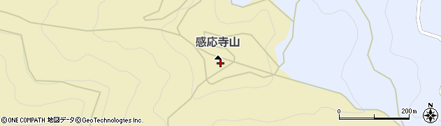 感応寺山周辺の地図