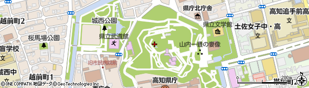 高知県高知市丸ノ内周辺の地図