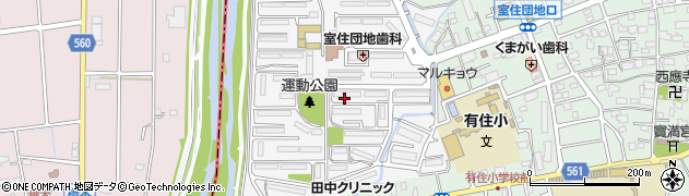 福岡県福岡市早良区室住団地73周辺の地図