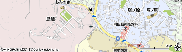 高知県高知市鳥越2周辺の地図