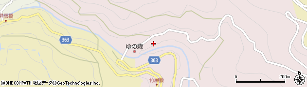 中津川周辺の地図