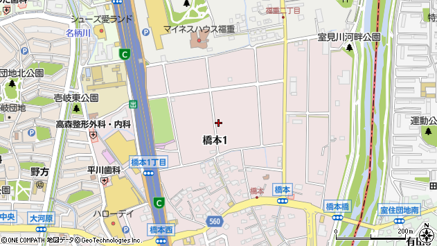 〒819-0031 福岡県福岡市西区橋本（丁目）の地図