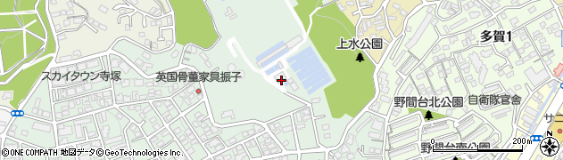福岡市役所　水道局高宮浄水場周辺の地図