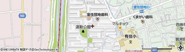 福岡県福岡市早良区室住団地3周辺の地図