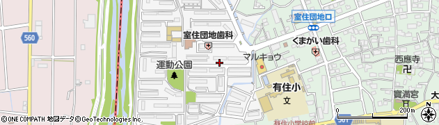福岡県福岡市早良区室住団地2周辺の地図