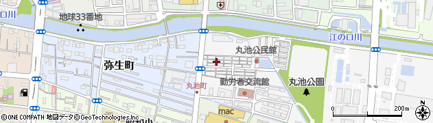 高知県高知市丸池町5周辺の地図