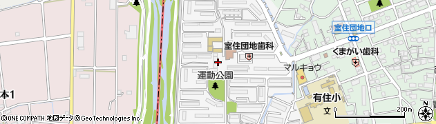 福岡県福岡市早良区室住団地48周辺の地図