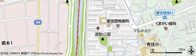 福岡県福岡市早良区室住団地49周辺の地図