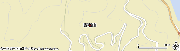 高知県越知町（高岡郡）野老山周辺の地図