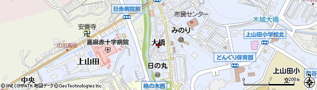 福岡県嘉麻市大橋周辺の地図
