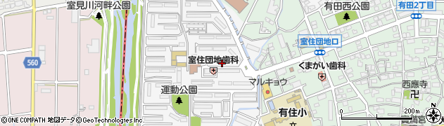 福岡県福岡市早良区室住団地8周辺の地図