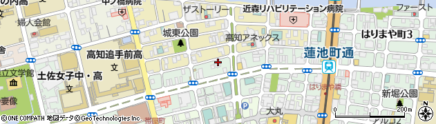 本願寺高知別院周辺の地図