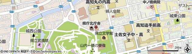 高知城ホール周辺の地図