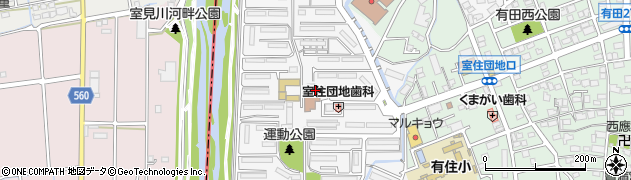 福岡県福岡市早良区室住団地9周辺の地図