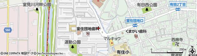 福岡県福岡市早良区室住団地7周辺の地図