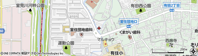 福岡県福岡市早良区室住団地90周辺の地図
