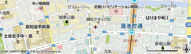 カラオケ館 高知追手筋店周辺の地図