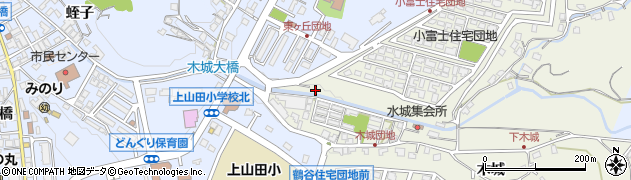 福岡県嘉麻市木城844周辺の地図