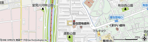 福岡県福岡市早良区室住団地10周辺の地図