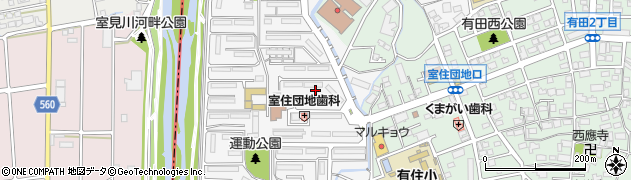 福岡県福岡市早良区室住団地11周辺の地図