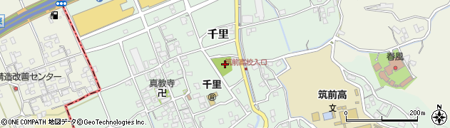 千里中公園周辺の地図