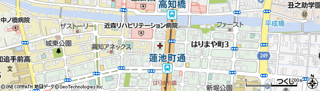 高知グリーンホテルはりまや橋周辺の地図