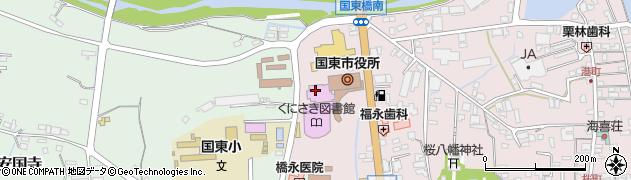 国東中央公民館周辺の地図