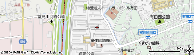 福岡県福岡市早良区室住団地14周辺の地図