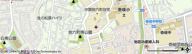 福岡県福岡市西区拾六町団地周辺の地図