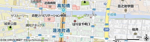 土佐塾　マナビス周辺の地図