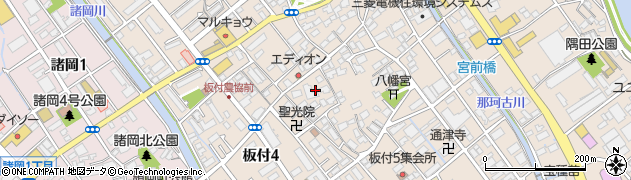 福岡県福岡市博多区板付周辺の地図