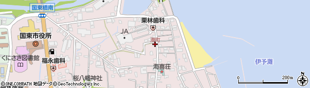 港町周辺の地図