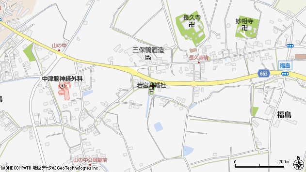 〒879-0112 大分県中津市福島の地図