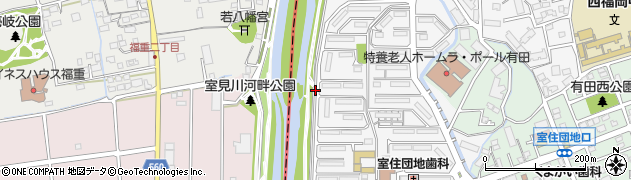 福岡県福岡市早良区室住団地38周辺の地図