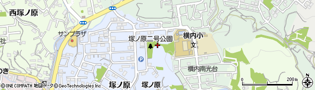 塚ノ原二号公園周辺の地図