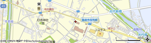 福岡県嘉麻市上臼井444周辺の地図