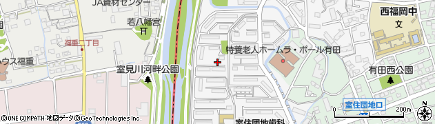 福岡県福岡市早良区室住団地36周辺の地図