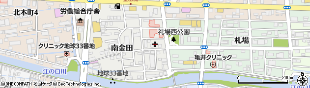 高知県高知市南金田10周辺の地図