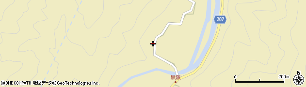 高知県安芸市黒瀬257周辺の地図