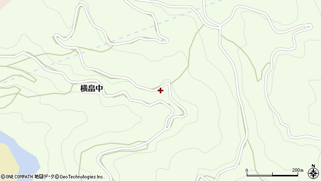 〒781-1314 高知県高岡郡越知町横畠中の地図