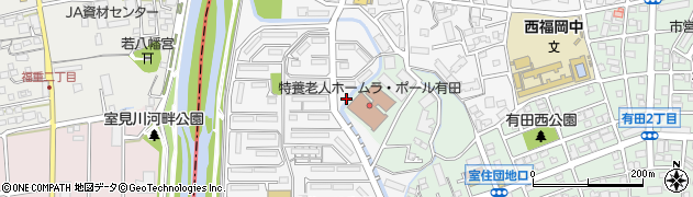 福岡県福岡市早良区室住団地21周辺の地図