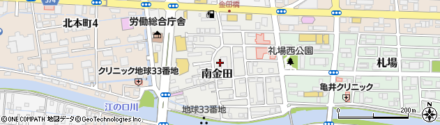 高知県高知市南金田周辺の地図