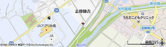 福岡県糸島市志摩師吉23周辺の地図